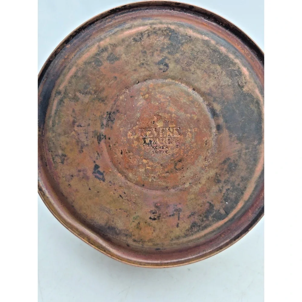 VINTAGE PAUL REVERE WARE WHISTLING  COPPER BOTTOM 2 QT TEA KETTLE b 97-c Korea